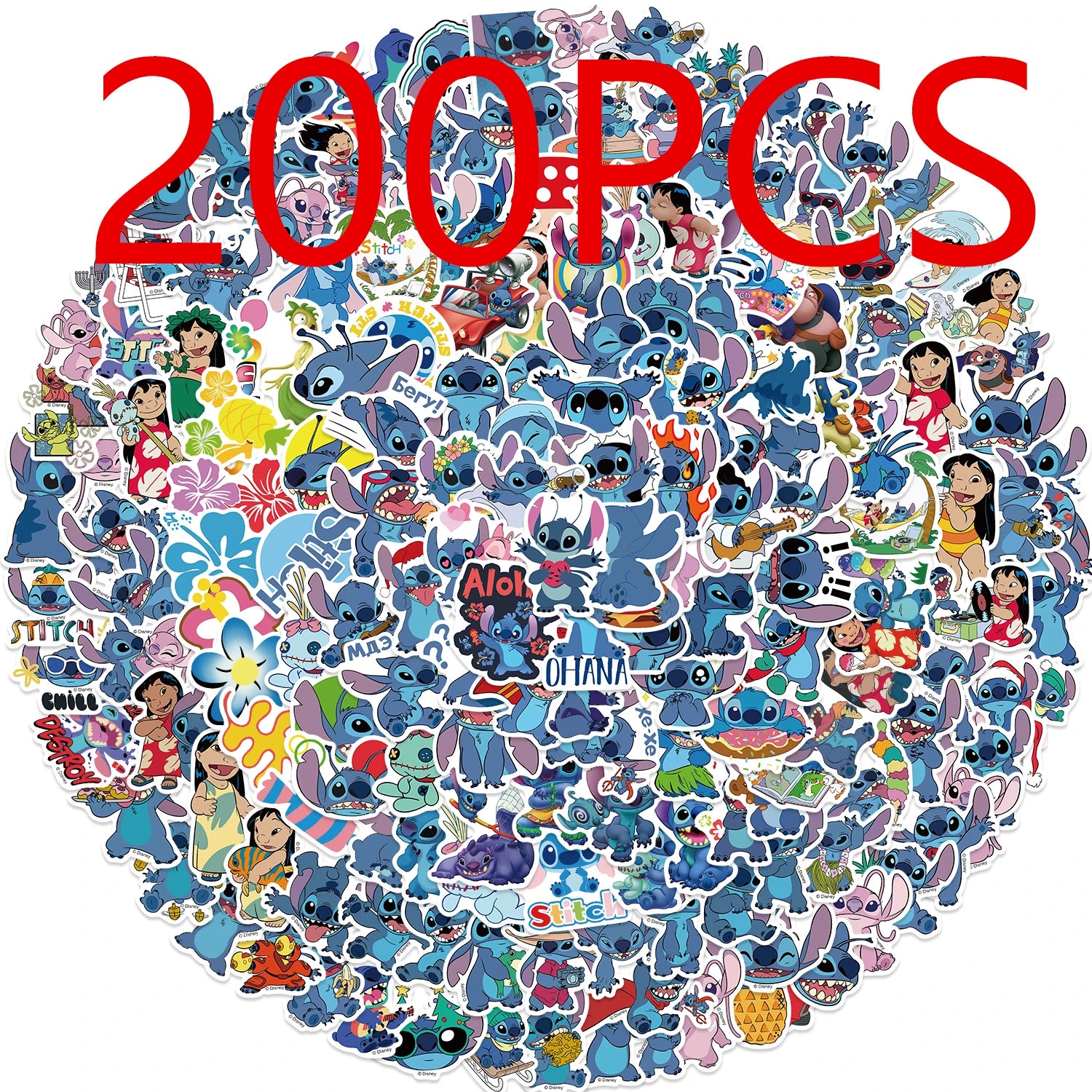 AUTOCOLLANTS LILO & STITCH